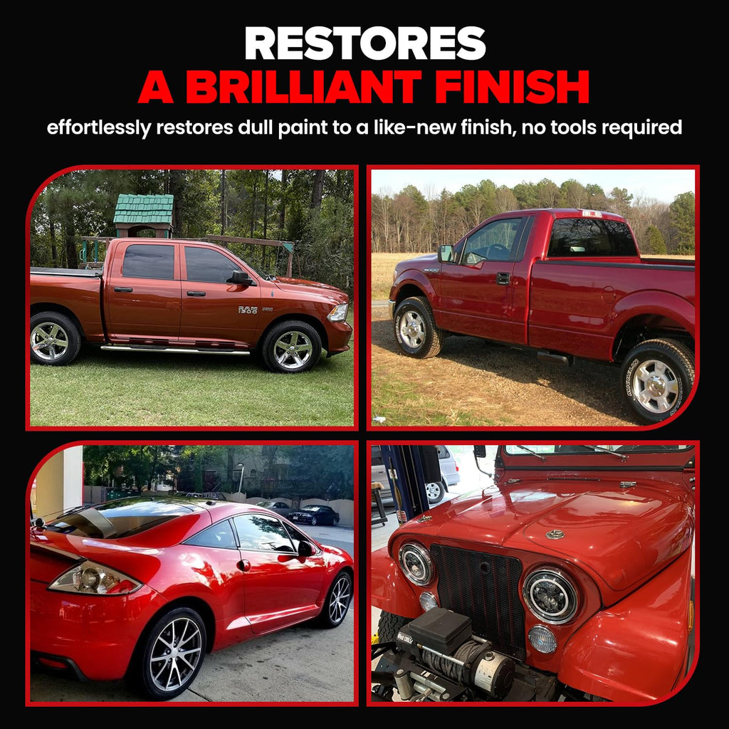Carfidant Scratch Repair and Swirl Remover - Car Paint Scratch Remover & Restorer Kit with Buffer Pad - Polishing & Waxing Kits - Compound for Vehicles Paint Repair - 8.4 fl. Oz. Jansha Store