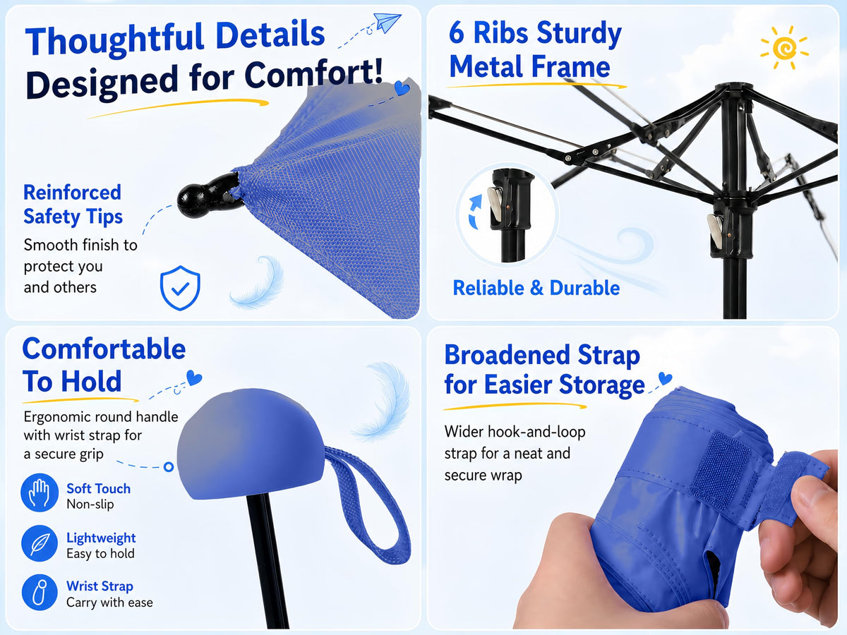 BAODINI Mini Travel Umbrella with UV Sun Protection, Compact Pocket-Size Jansha Store