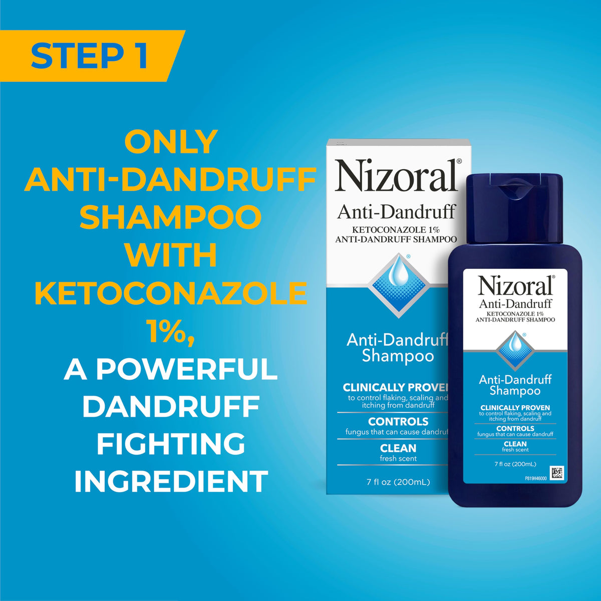 Nizoral Anti-Dandruff Shampoo with 1% Ketoconazole, Fresh Scent, 7 Fl Oz Jansha Store
