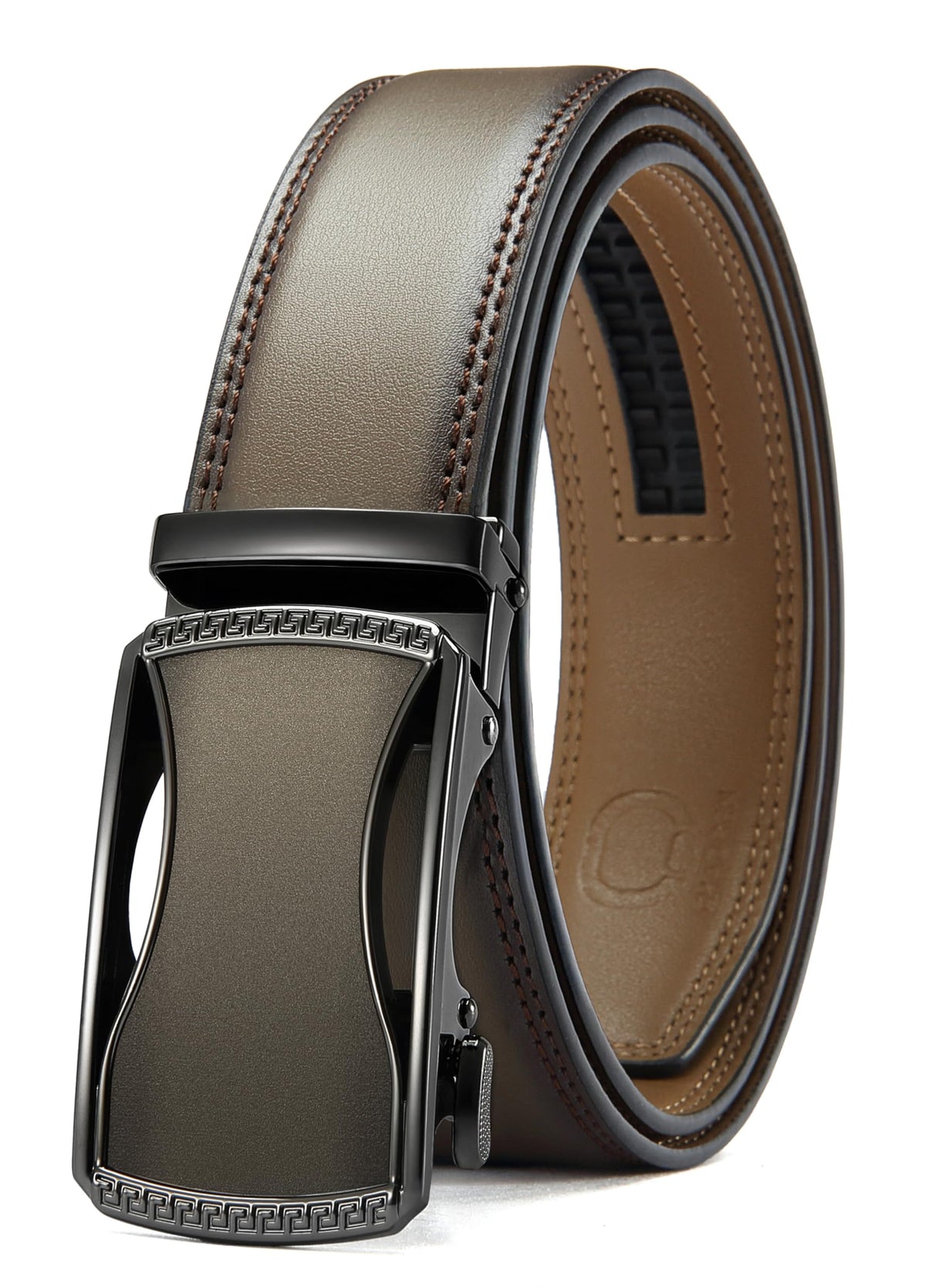 CHAOREN Men's Leather Ratchet Belt - Customizable Fit (35mm) Jansha Store