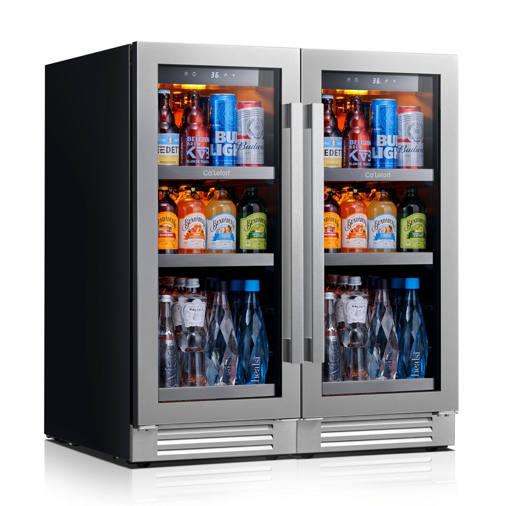 Ca'Lefort 24'' Beverage Refrigerator, 180 Can Beverage Fridge Under Counter Jansha Store