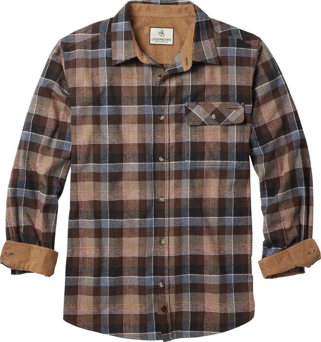 Legendary Whitetails Mens Flannel Long Sleeve Button Down 100% Cotton Shirt Jansha Store