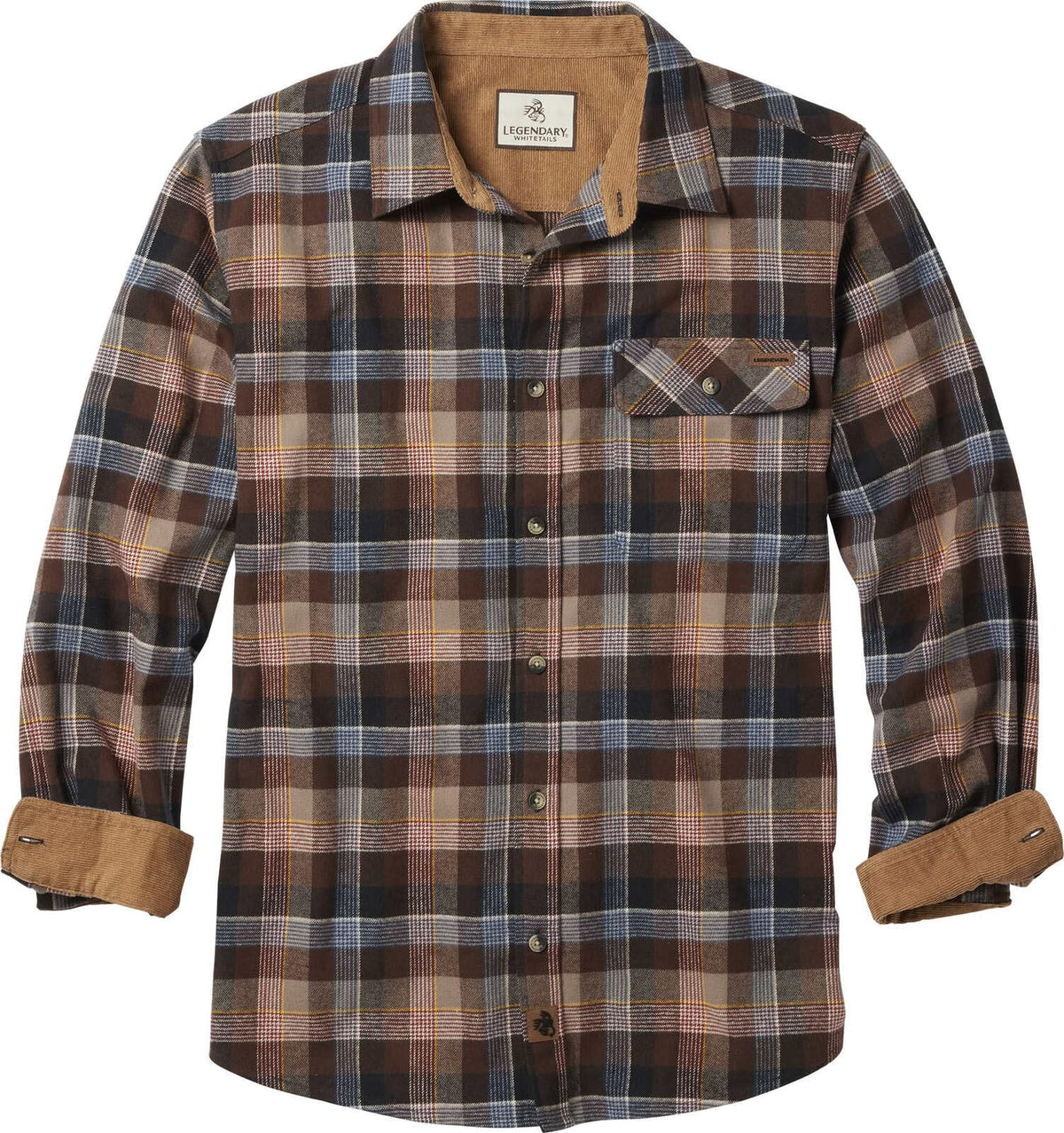 Legendary Whitetails Mens Flannel Long Sleeve Button Down 100% Cotton Shirt Jansha Store