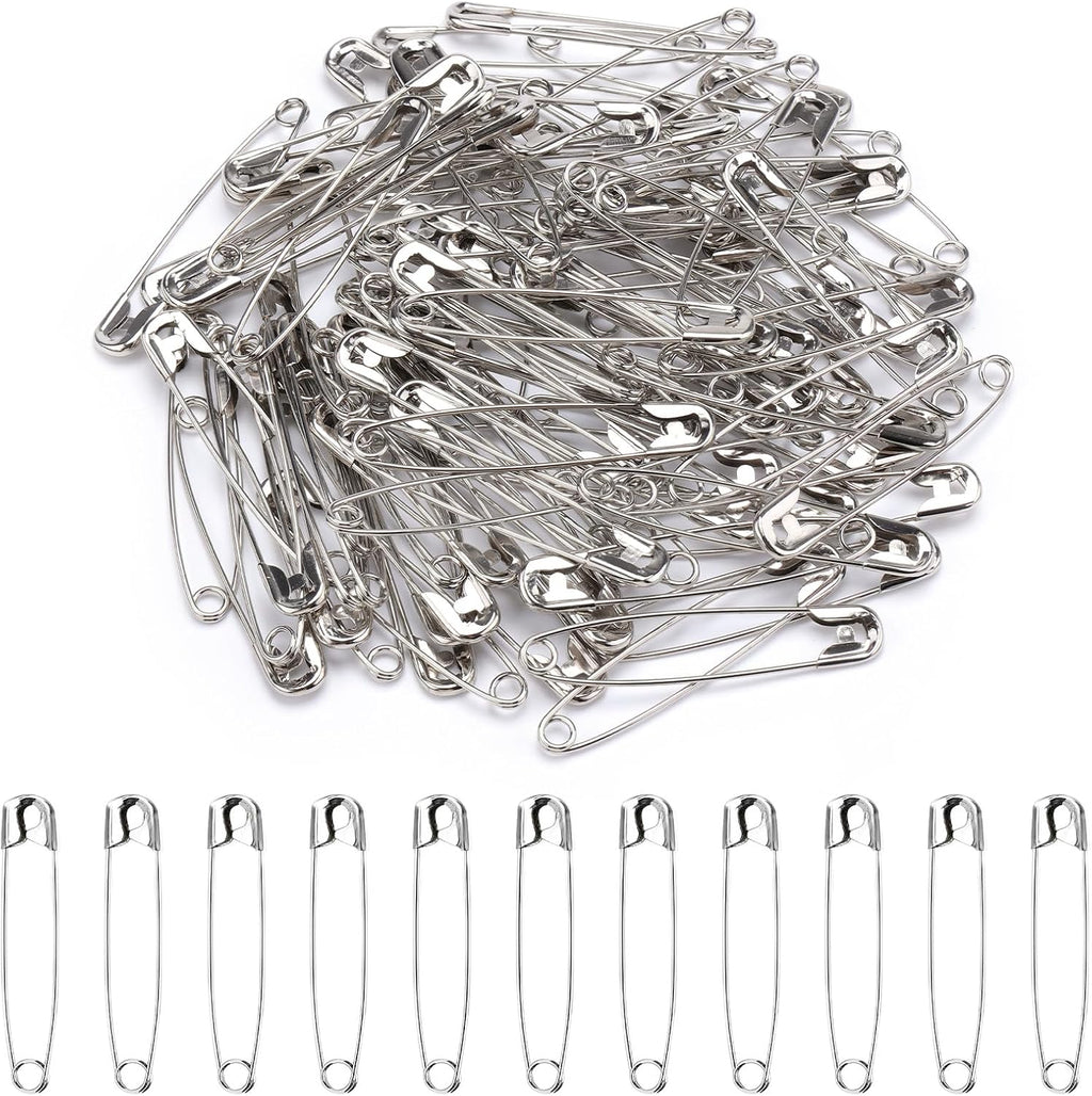 XKDOUS 3 Inch Large Safety Pins 100 pcs Silver Pins Bulk Jansha Store