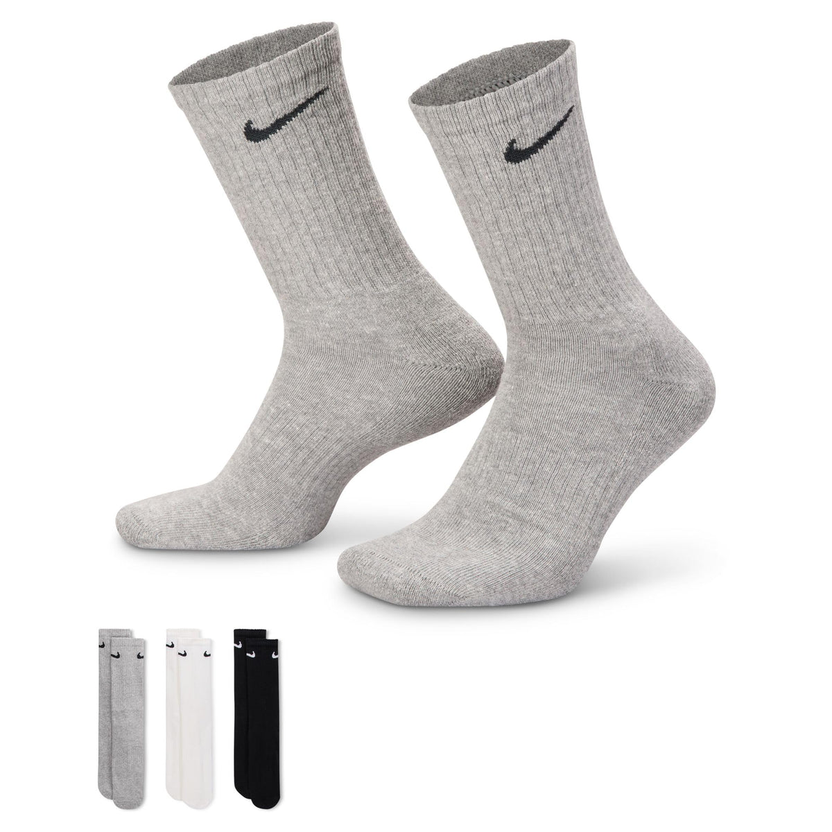 Nike Adult Everyday Cushioned Training Crew Socks (6-Packs) | Mens & Womens Jansha Store