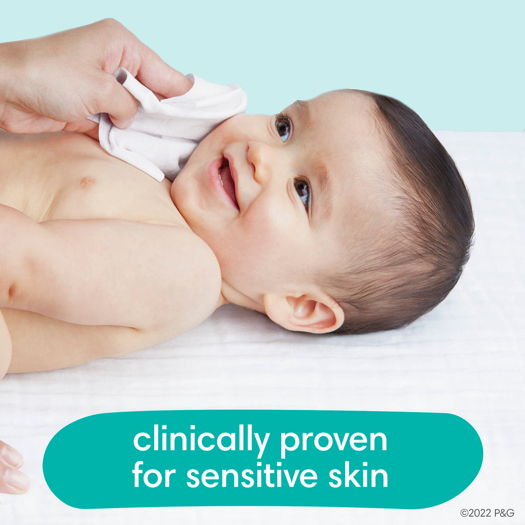 Pampers Sensitive Baby Wipes, Unscented, Fragrance Free, Clinically Proven, Water Based, Hypoallergenic, Multi-Use, Hand Wipes, 1008 Wipes Total (18X Flip-Top Packs) Jansha Store