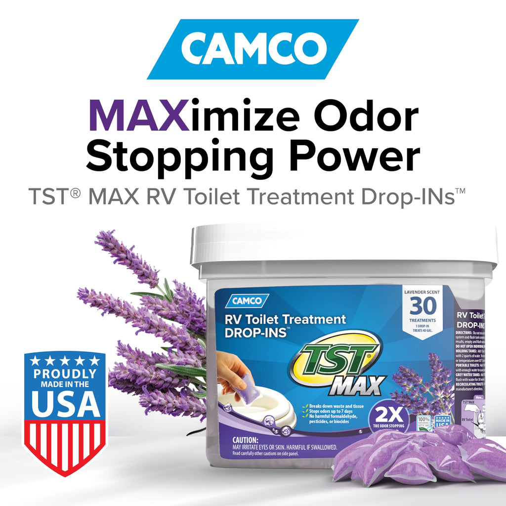 Camco TST MAX RV Toilet Treatment Drop-INs - Orange 30-pk - Made in the USA Jansha Store