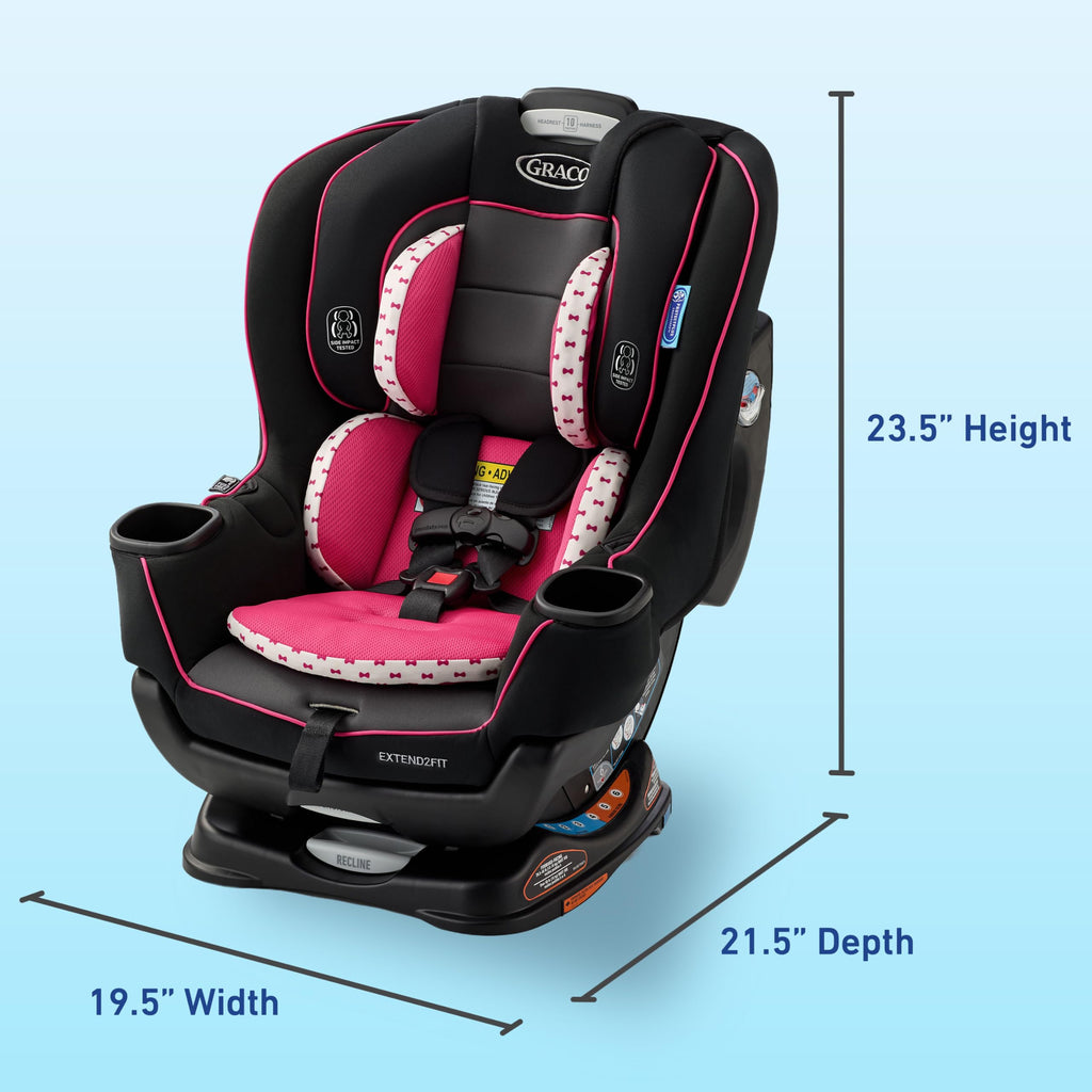 Graco Extend2Fit 2-in-1 Convertible Car Seat, Gotham Jansha Store