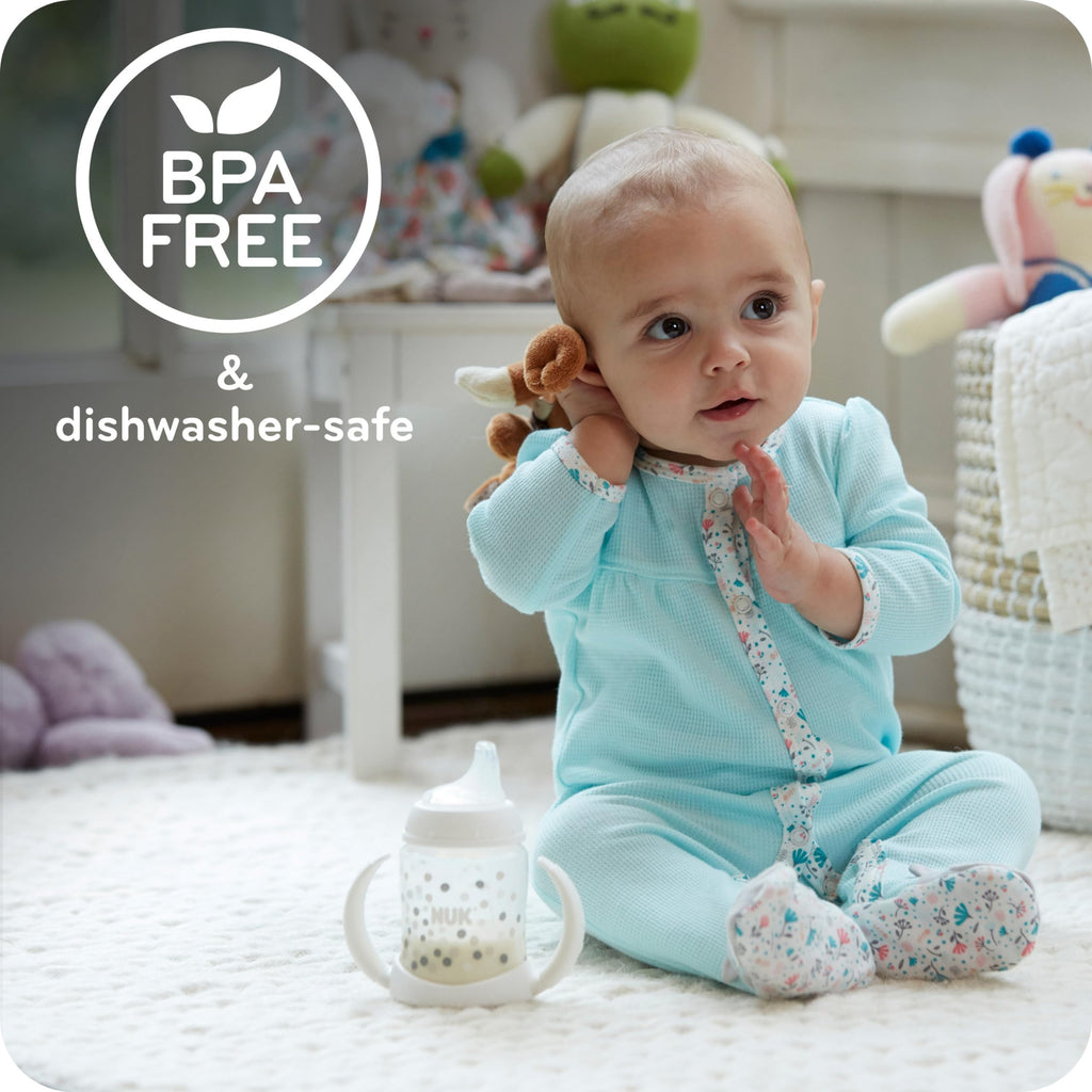 NUK for Nature Learner Cup, 10 oz, 9+ Months – BPA Free, Spill Proof Sippy Cup Jansha Store