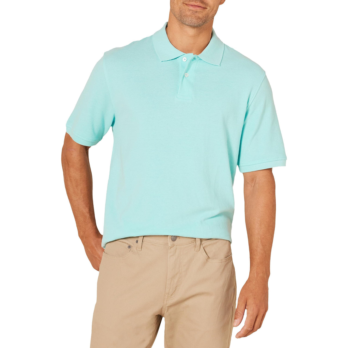 Amazon Essentials Men's Regular-Fit Cotton Pique Polo Shirt Jansha Store