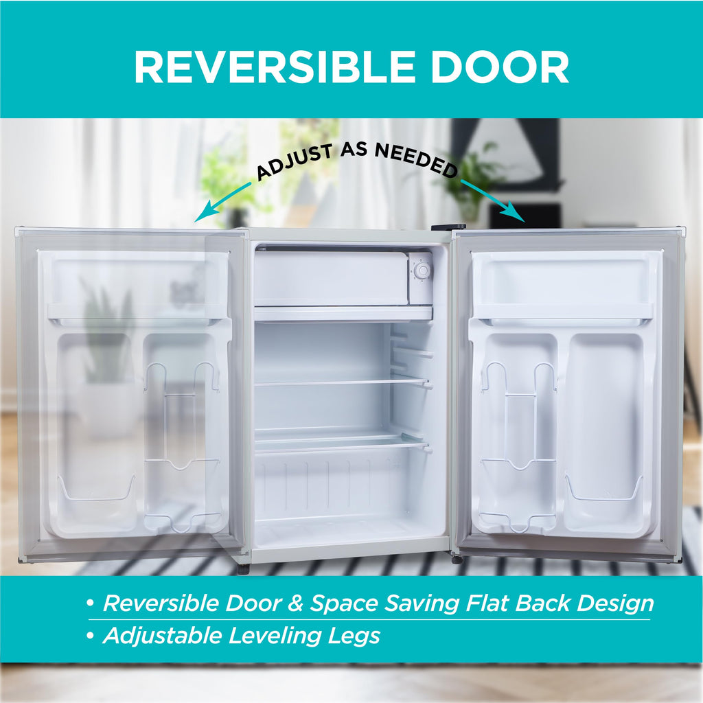BLACK+DECKER 2.5 Cu. Ft. Compact Refrigerator, Energy Star, BCRK25B, Black Jansha Store
