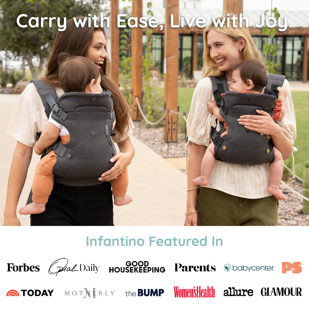 Infantino Flip 4-in-1 Baby Carrier Convertible Ergonomic, Rainbow Jansha Store
