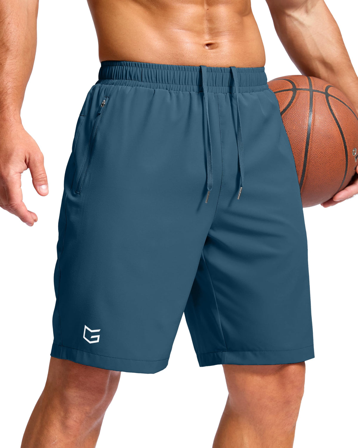 G Gradual Men's Athletic Running Shorts with 2 Zipper Pockets 7"/ 5"/ 9" Jansha Store