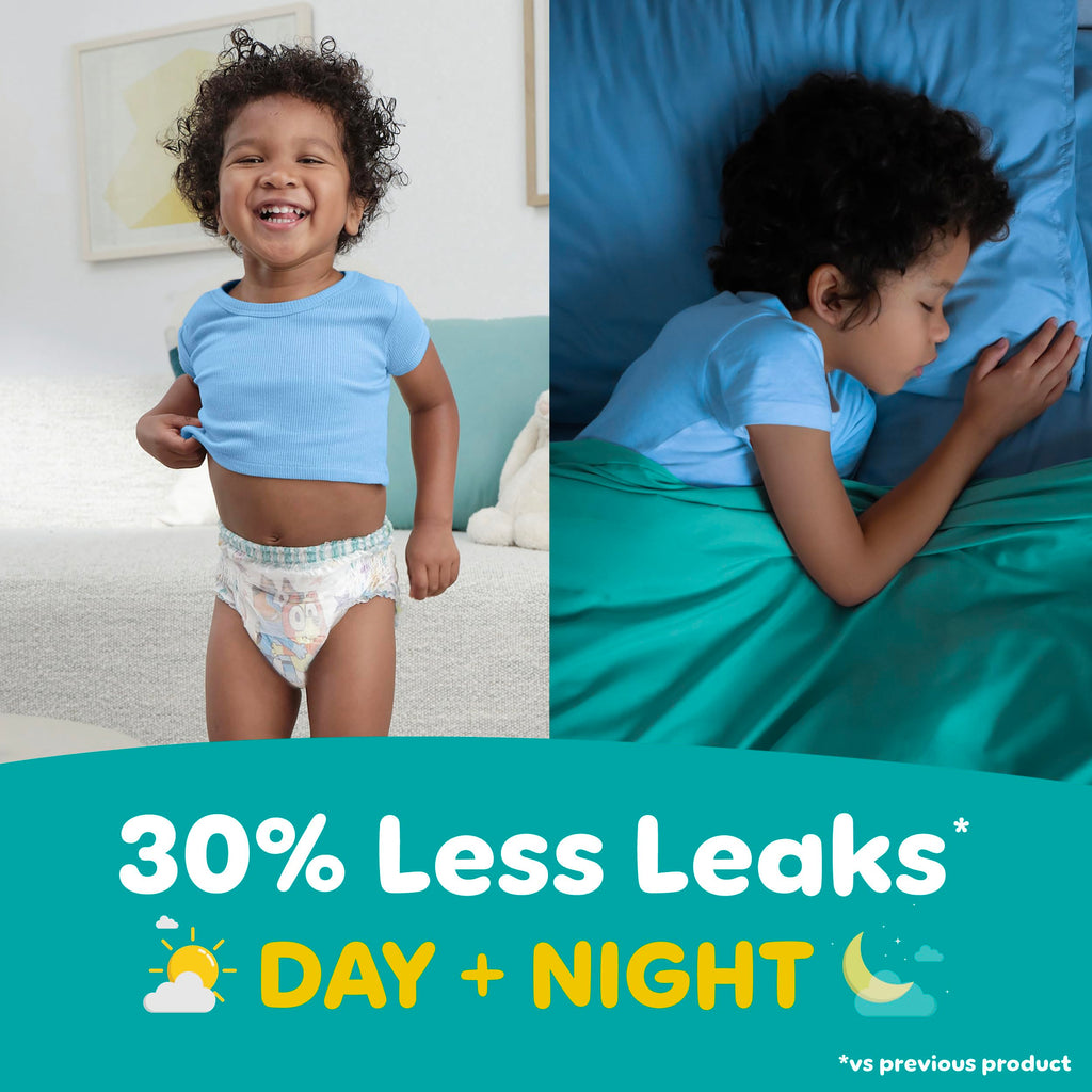 Easy Ups Girls & Boys Potty Training Pants, Size 7 (5T-6T), 84 Count, Bluey Absorbent Pull Up Training Underwear, Up to 100% Leakproof Day and Night, Hypoallergenic Jansha Store