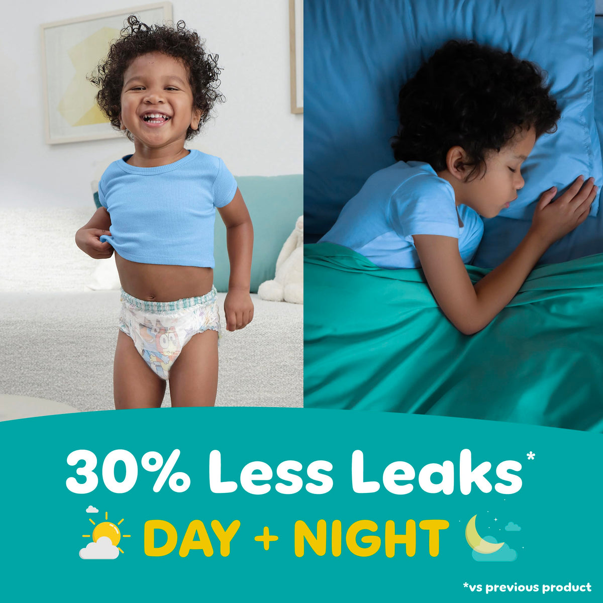 Easy Ups Girls & Boys Potty Training Pants, Size 7 (5T-6T), 84 Count, Bluey Absorbent Pull Up Training Underwear, Up to 100% Leakproof Day and Night, Hypoallergenic Jansha Store