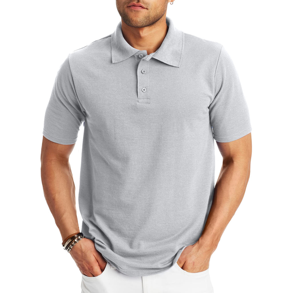 Hanes Men’s X-Temp Short Sleeve Polo Shirt, Midweight Men's Shirt Jansha Store