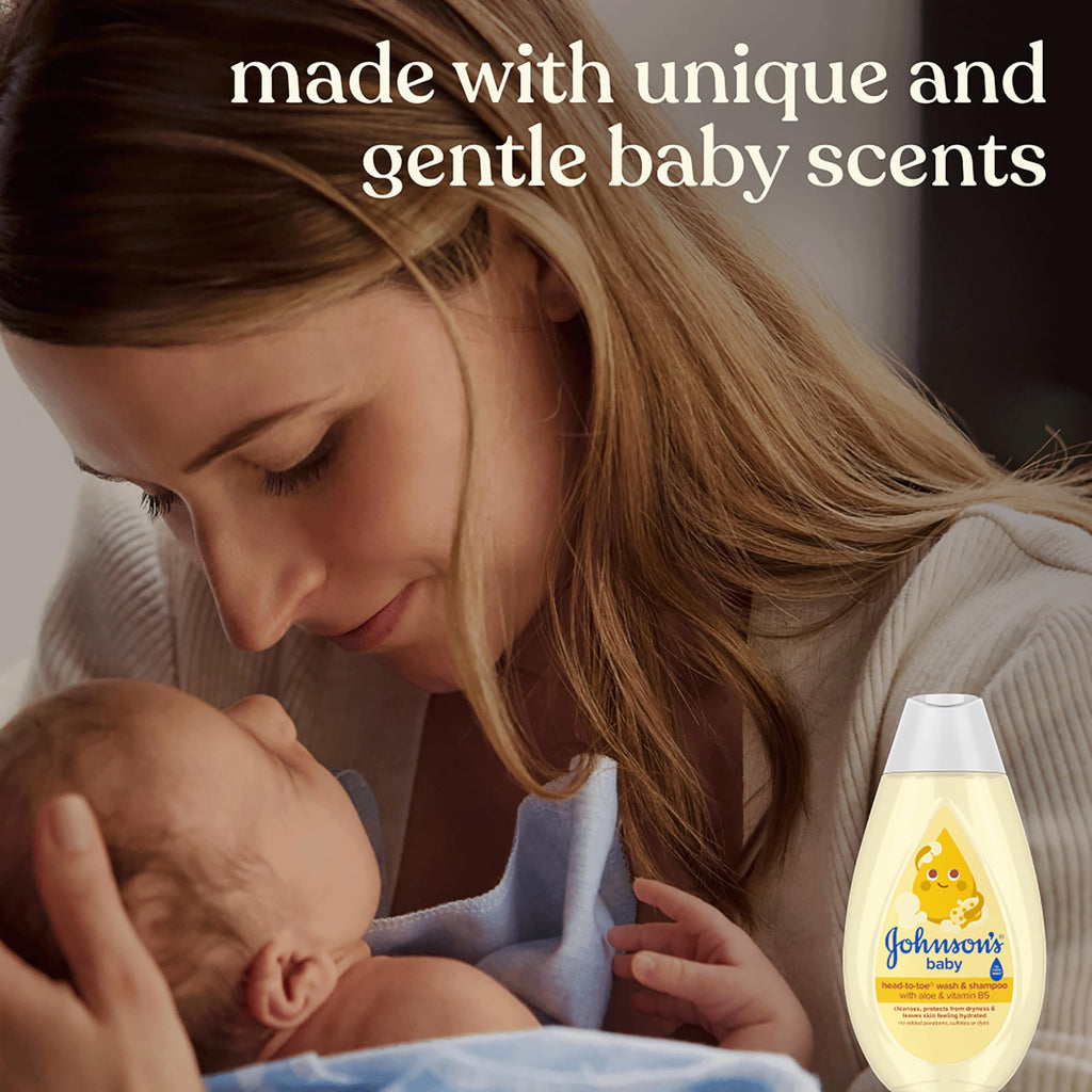 Johnson's Baby Head-to-Toe Wash & Shampoo, Tear Free, 27.1 fl. oz Jansha Store