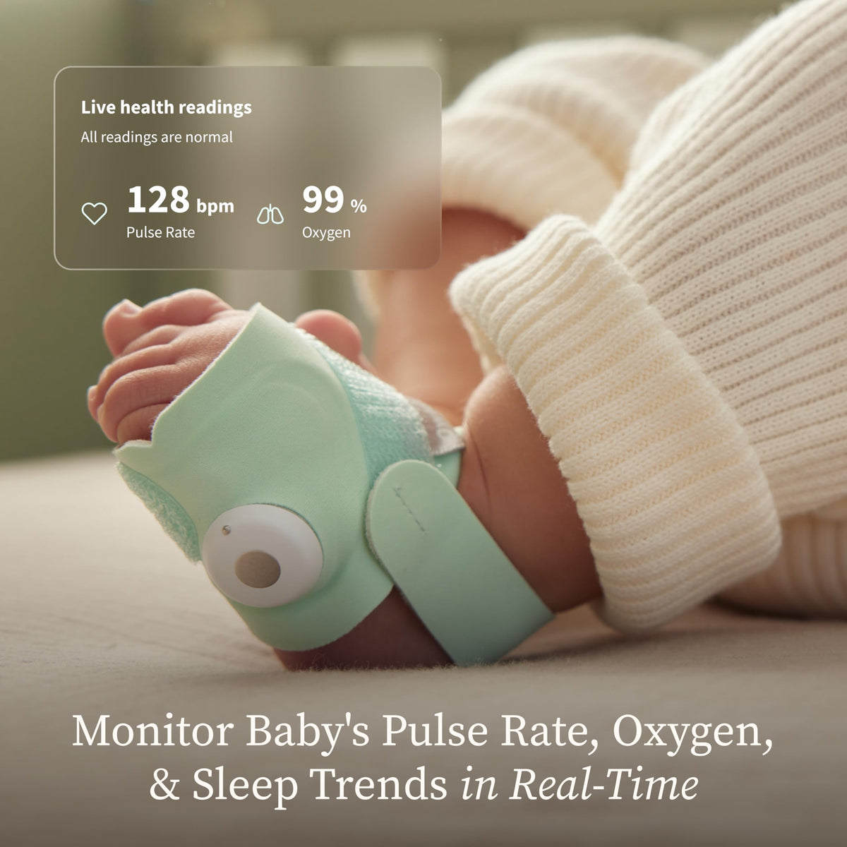 Owlet Dream Sock Smart Baby Monitor, Better Sleep for Baby & You Jansha Store
