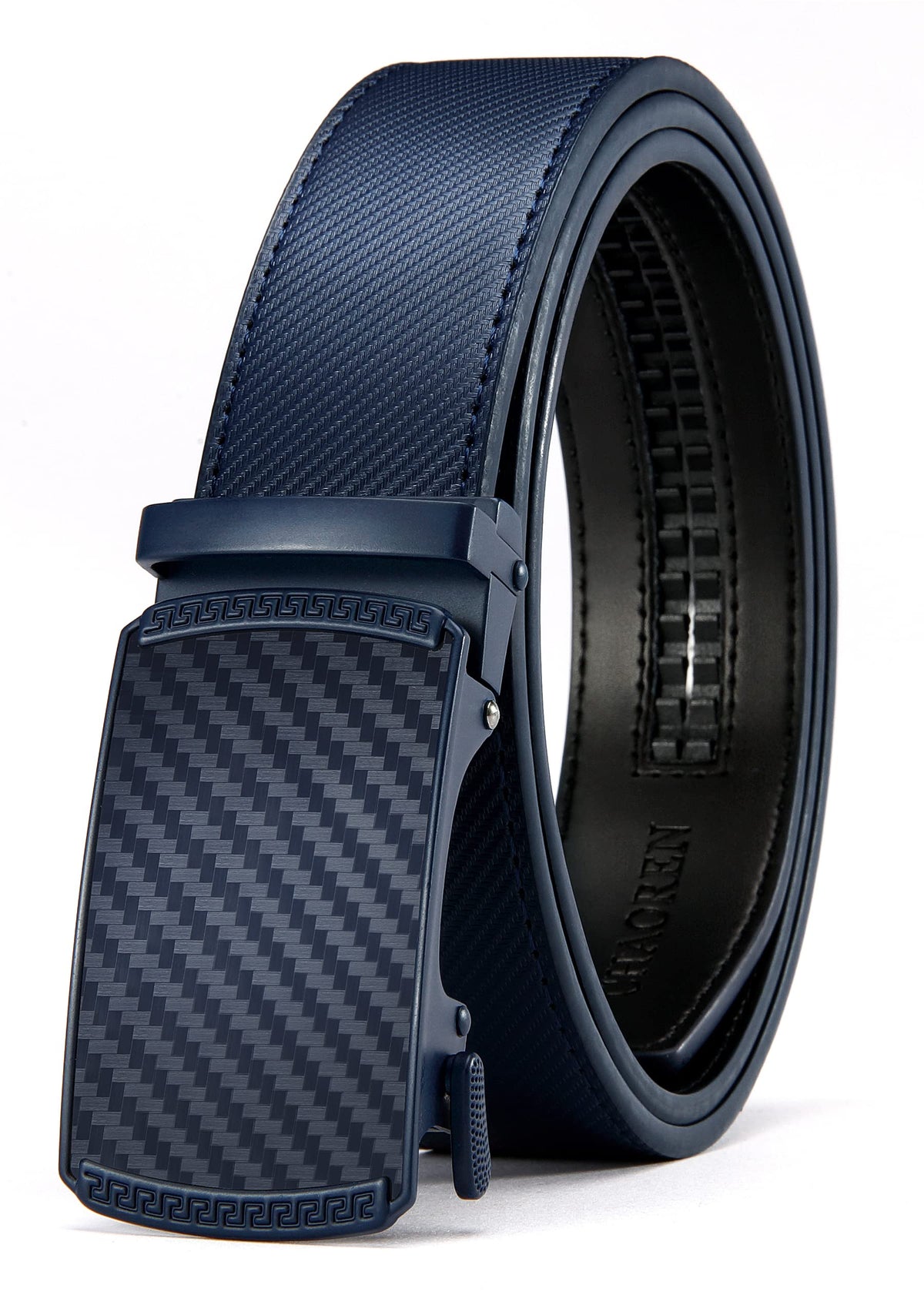 CHAOREN Men's Leather Ratchet Belt - Customizable Fit (35mm) Jansha Store