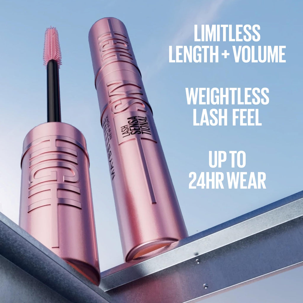 Maybelline Lash Sensational Sky High Washable Mascara Makeup, Volumizing, Lengthening, Defining, Curling, Multiplying, Buildable Formula, Blackest Black, 1 Count Jansha Store