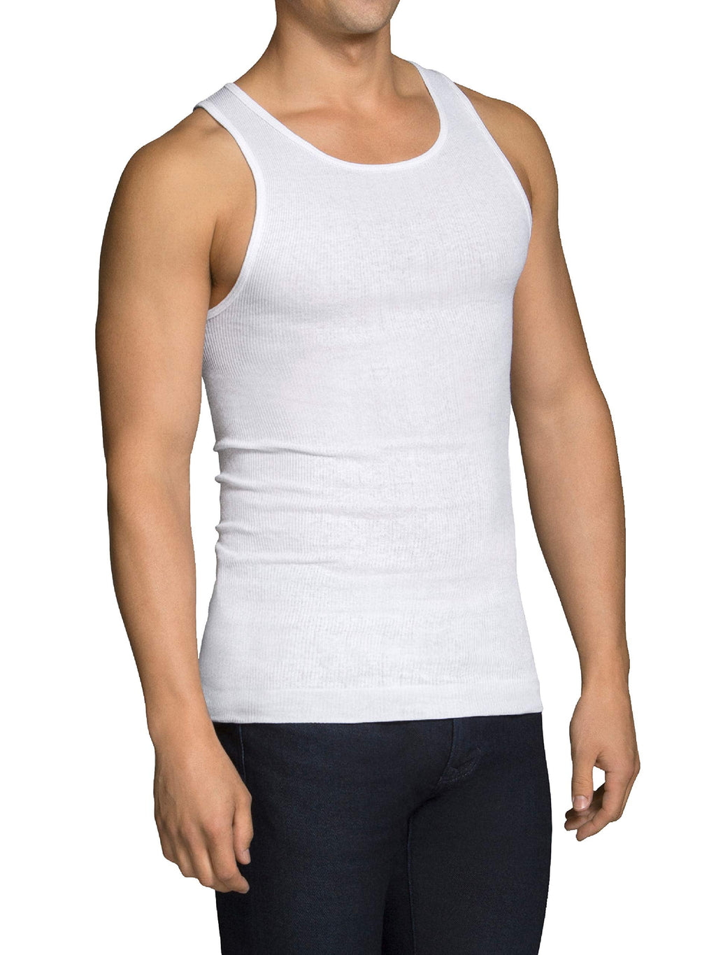 Fruit of the Loom Men's Sleeveless Tag Free Moisture Wicking Tank A-Shirt Jansha Store