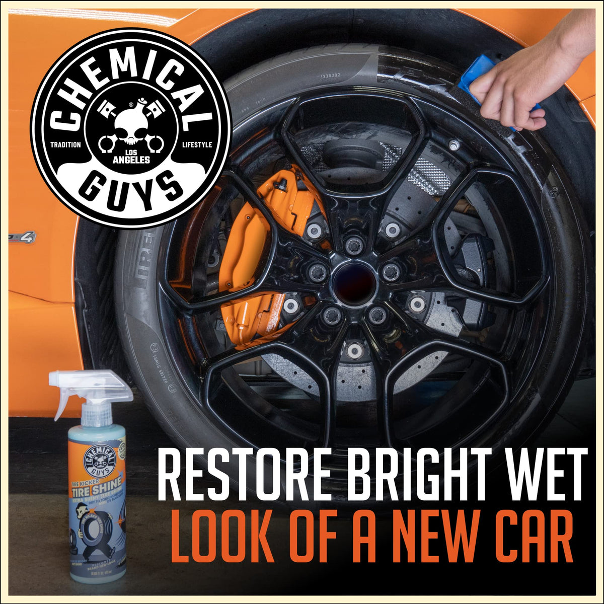 Chemical Guys, Tire Kicker Extra Glossy Tire Shine for Rubber & Trim, 16 oz Jansha Store