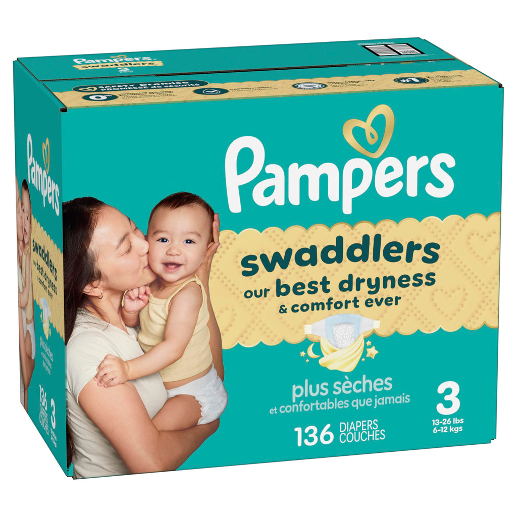 Swaddlers Diapers, Size 4 (15-34 lbs), 150 Count, Fragrance Free, Hypoallergenic, Absorbent, Pediatrician Recommended, Skin Safe Jansha Store