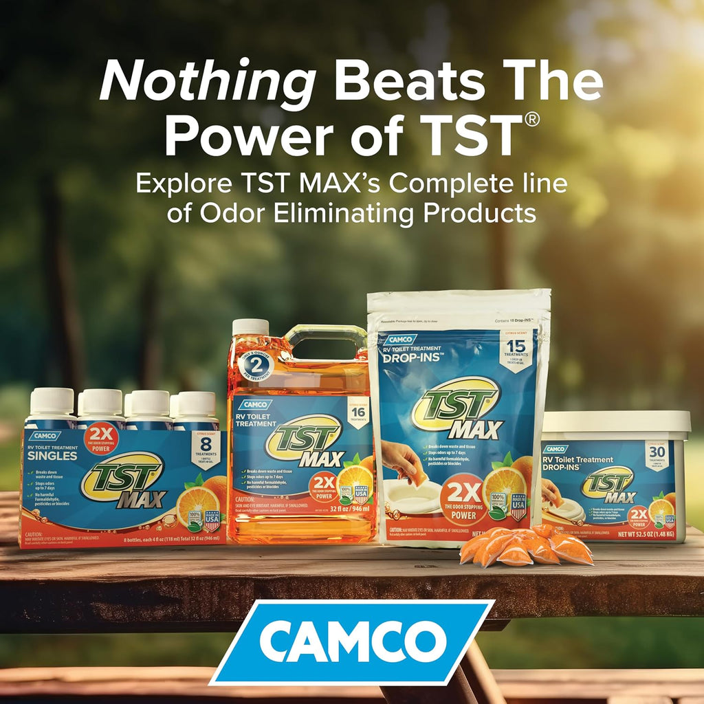 Camco TST MAX RV Toilet Treatment Drop-INs - Orange 30-pk - Made in the USA Jansha Store