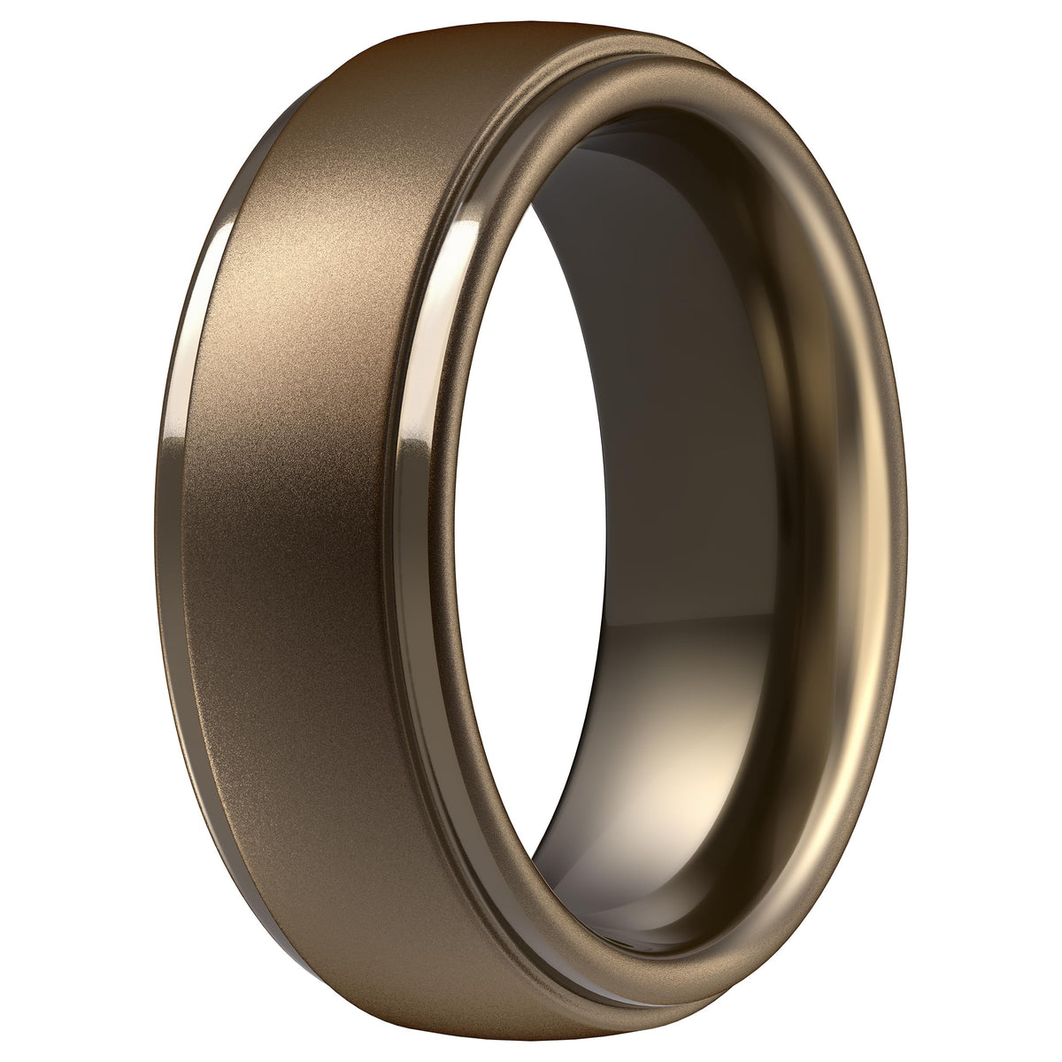 ThunderFit Silicone Rings for Men, Step Edge Rubber Wedding Bands 10mm Wide Jansha Store