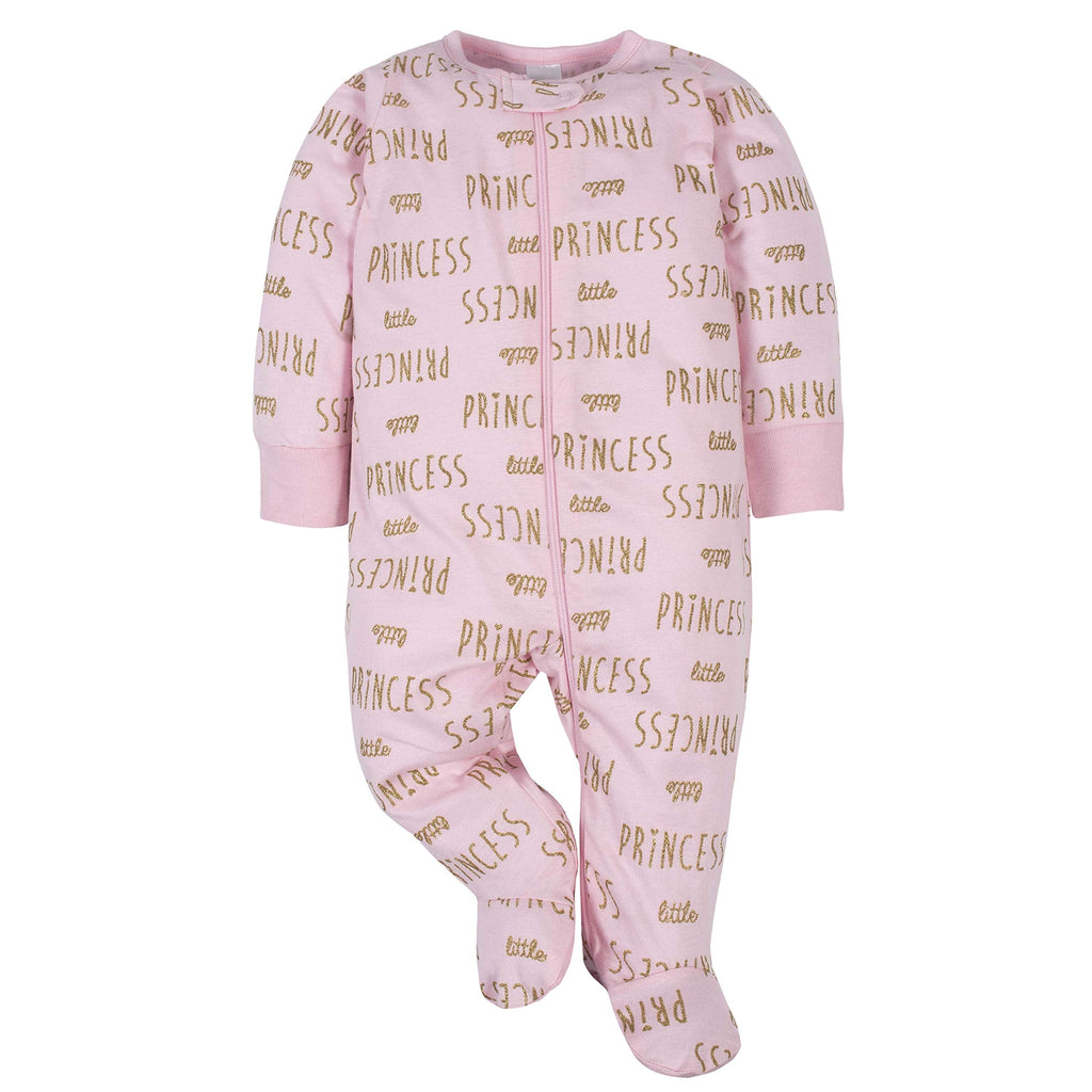 Gerber Baby Girls 4-Pack Sleep 'N Play Footie Jansha Store