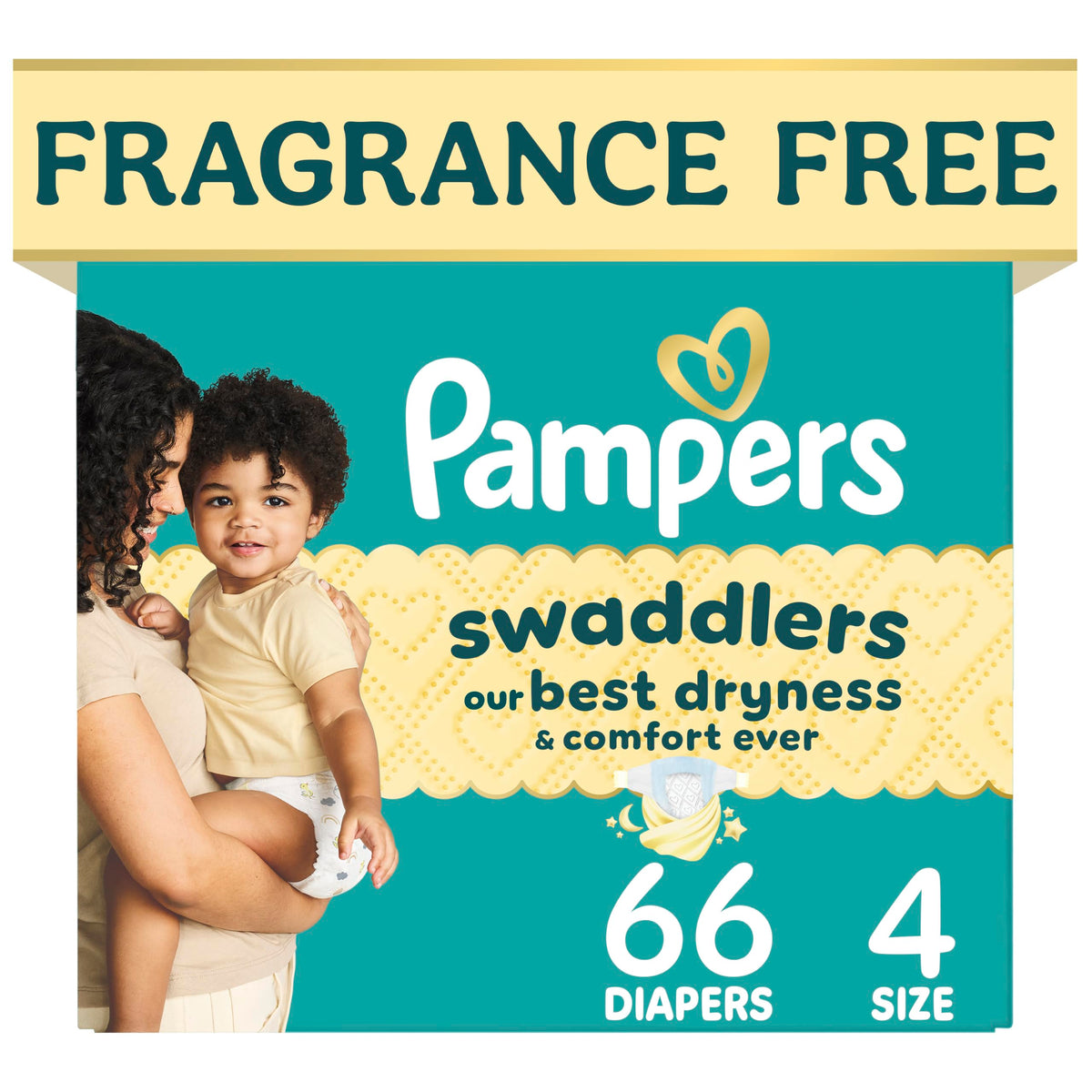 Swaddlers Diapers, Size 4 (15-34 lbs), 150 Count, Fragrance Free, Hypoallergenic, Absorbent, Pediatrician Recommended, Skin Safe Jansha Store