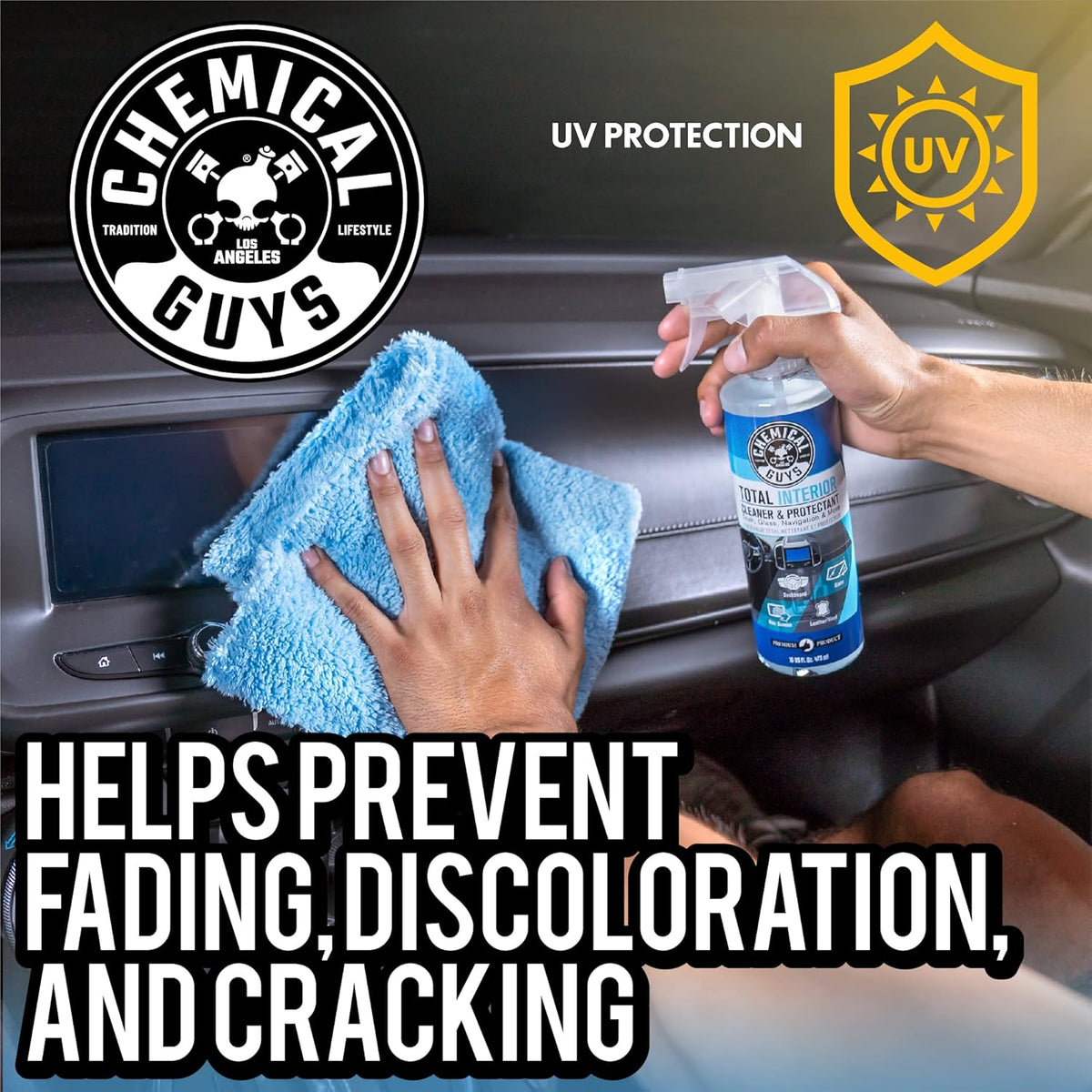 Chemical Guys, Total Interior Cleaner & Protectant, Leather & Vinyl, 16 oz Jansha Store