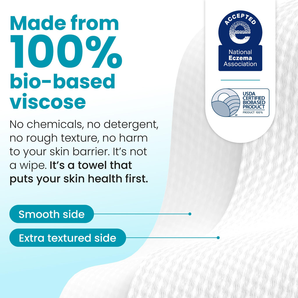 Clean Skin Club Clean Towels XL® Original 50 Ct + Healthy Aging 10ct Travel Pack Duo, 100% USDA Biobased Disposable Face Towels, Makeup Remover Dry Wipes, Ultra Soft, Smooths Fine Lines & Wrinkles Jansha Store