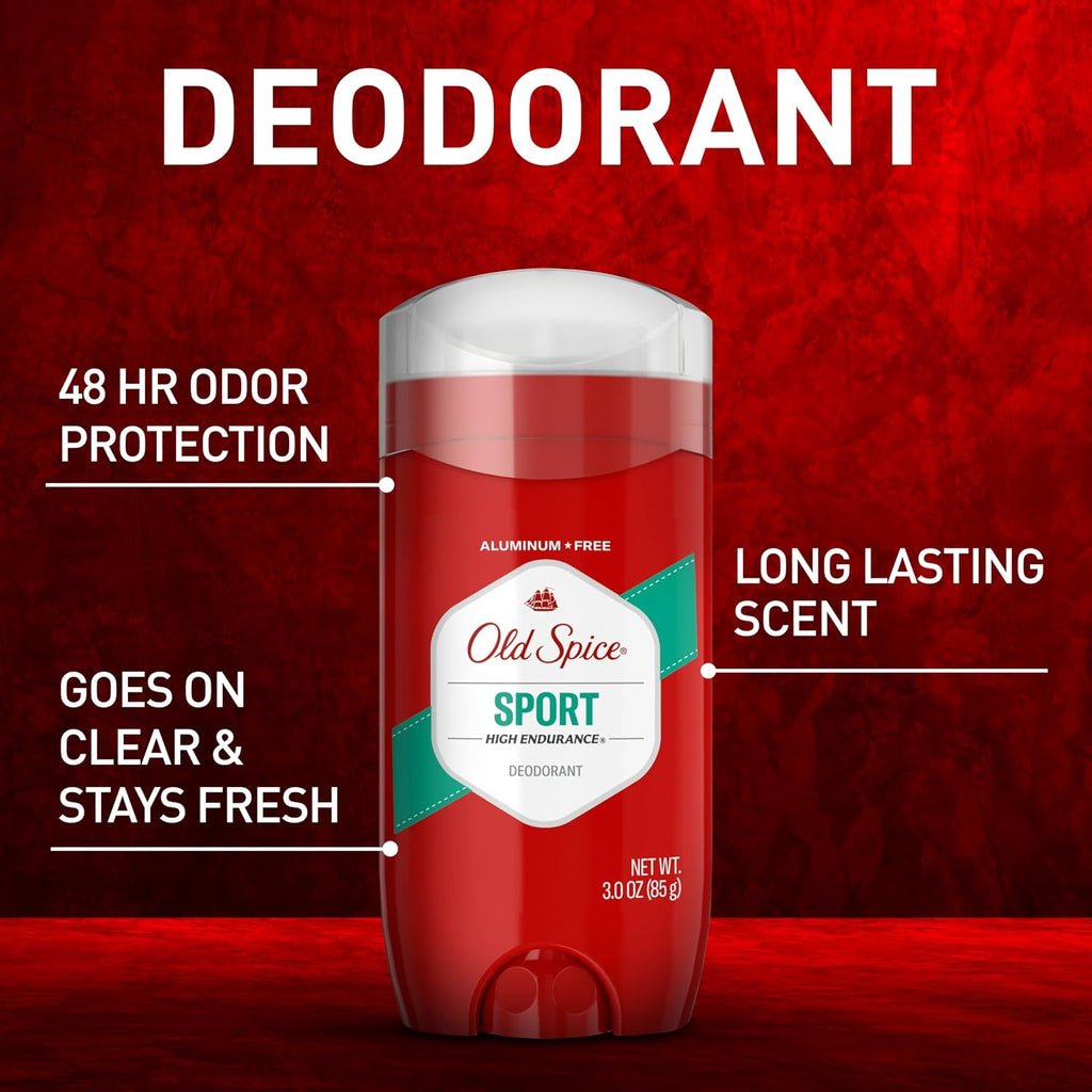 Old Spice Deodorant for Men, Aluminum Free, Sport Scent, 3.0 oz Pack of 3 Jansha Store