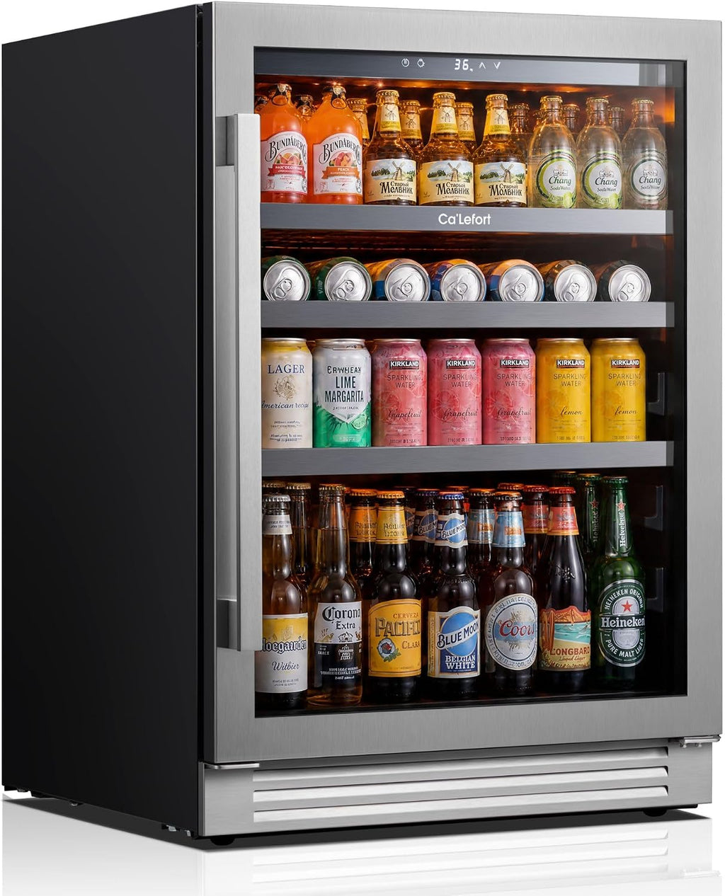 Ca'Lefort 24'' Beverage Refrigerator, 180 Can Beverage Fridge Under Counter Jansha Store