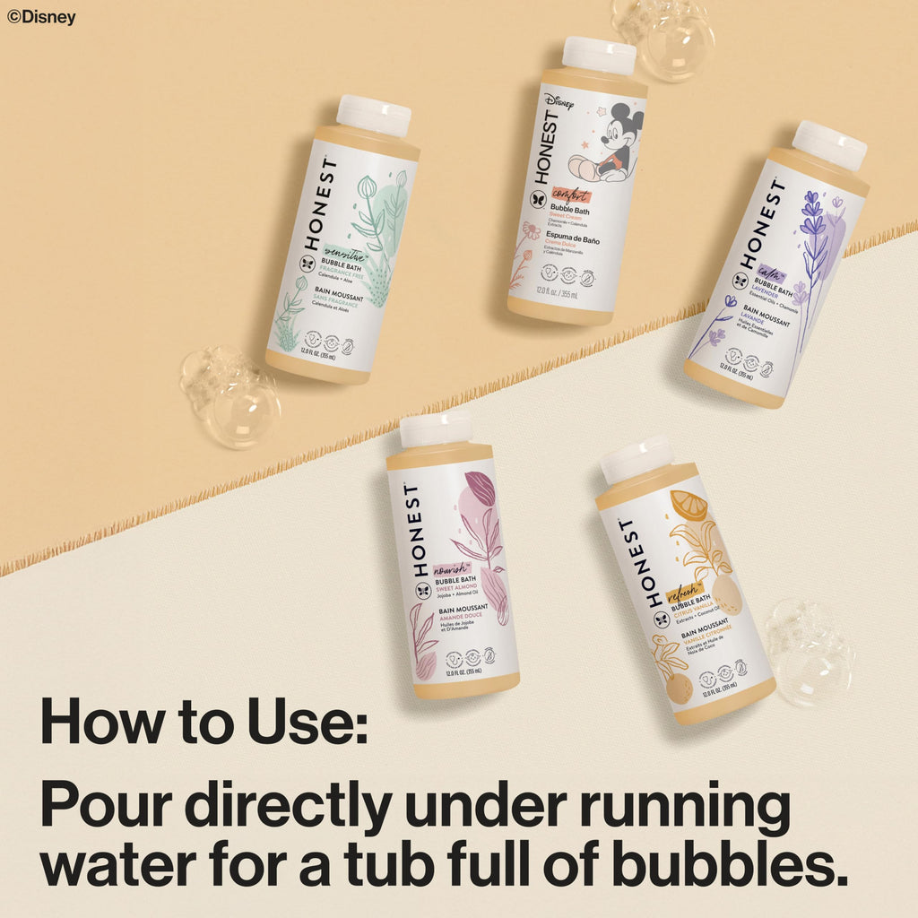 The Honest Company Bubble Bath, Hypoallergenic, Lavender Calm, 12 fl oz Jansha Store