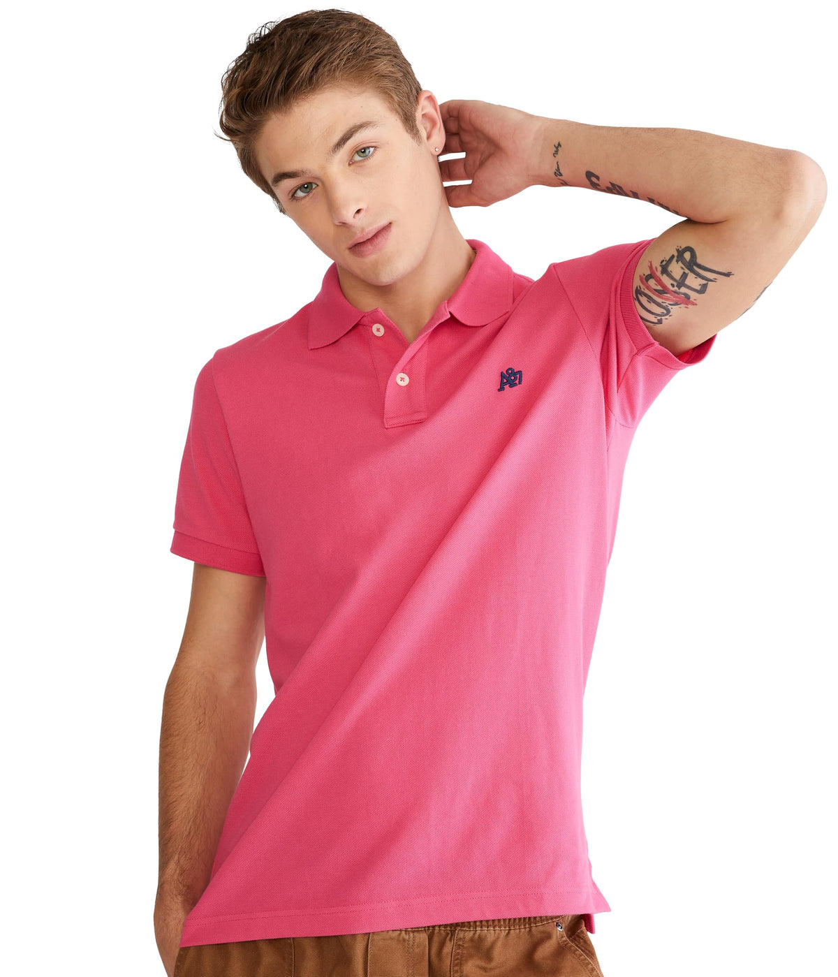 AEROPOSTALE Men's Uniform Polo Short Sleeve Jansha Store