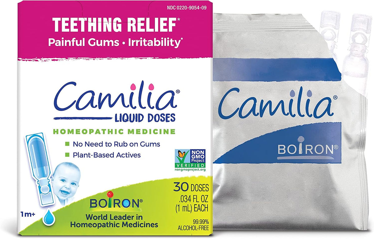 Boiron Camilia Teething Drops for Daytime and Nighttime Relief of Painful or Swollen Gums and Irritability in Babies - 30 Count Jansha Store