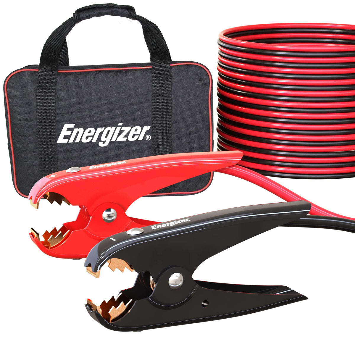 Energizer Jumper Cables for Car Battery, Heavy Duty Automotive Booster Cables for Jump Starting Dead or Weak Batteries with Carrying Bag Included (16-Feet (6-Gauge) Jansha Store