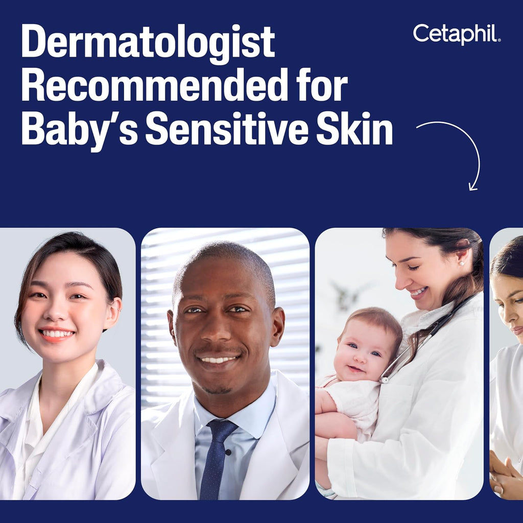 Cetaphil Baby Wash & Shampoo + Lotion, Sensitive Skin, 13.5oz, 2ct Jansha Store