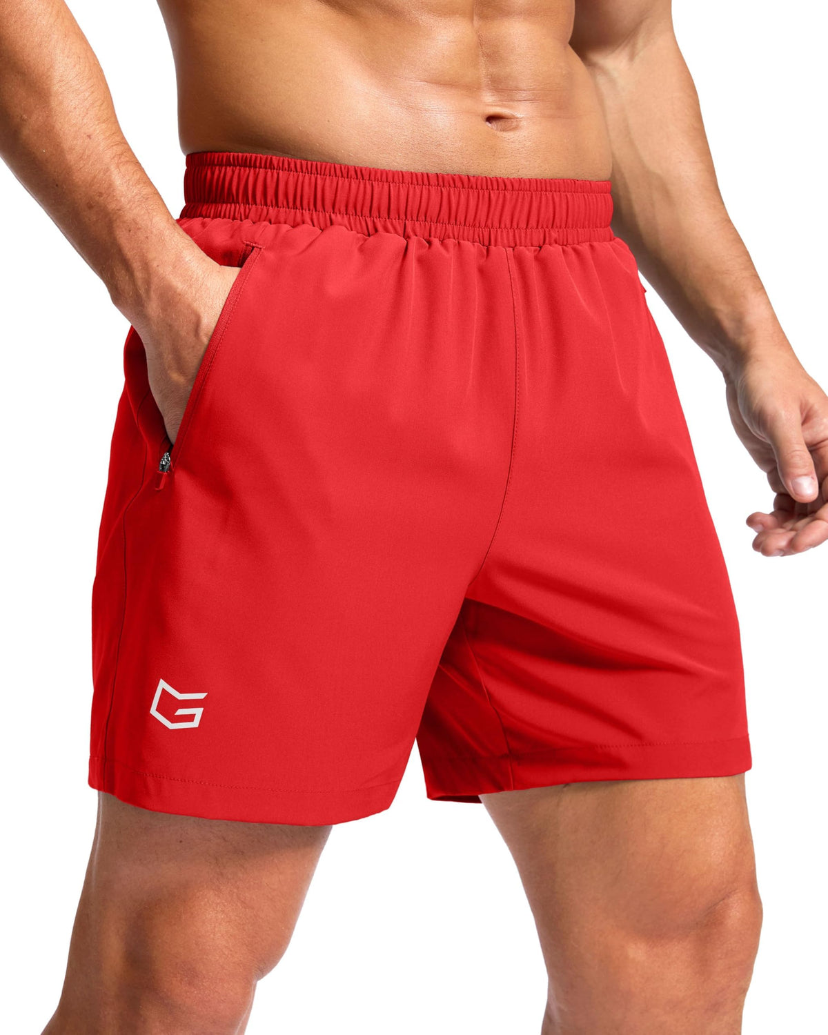 G Gradual Men's Athletic Running Shorts with 2 Zipper Pockets 7"/ 5"/ 9" Jansha Store