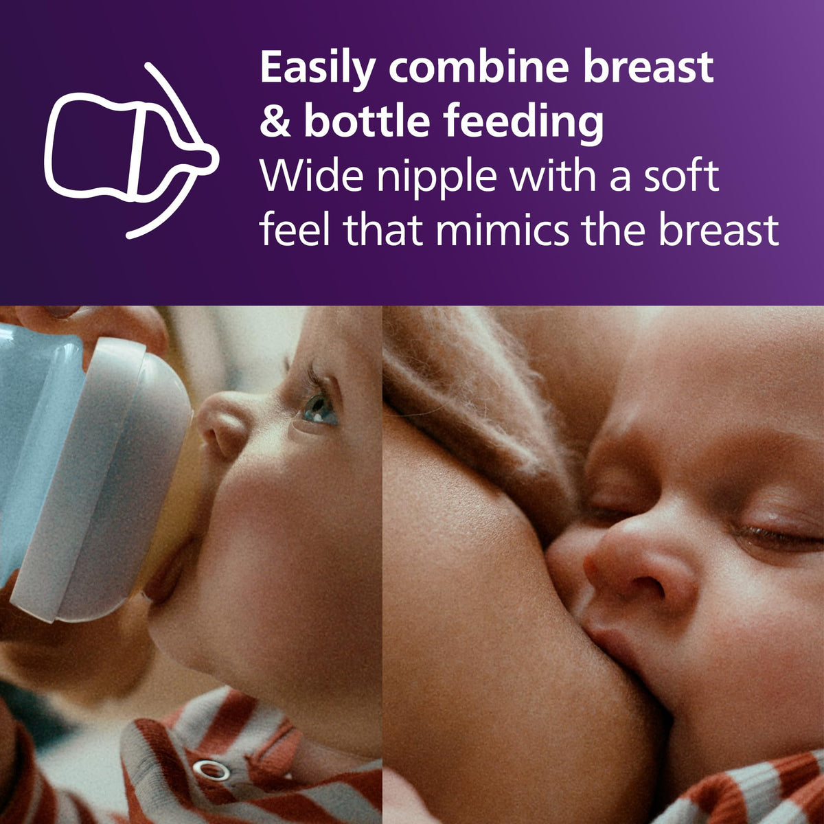 Philips Avent Natural Baby Bottles, Medium Flow, 9 oz, BPA-Free, 4-Pack Jansha Store