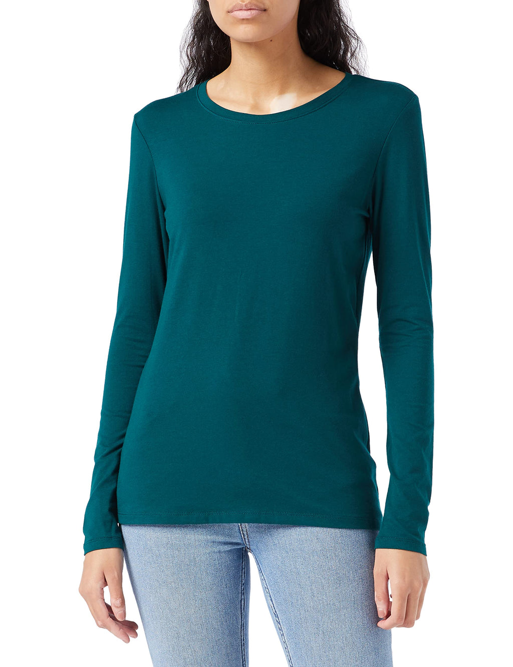 Amazon Essentials Women's Regular-Fit Long-Sleeve Crewneck T-Shirt Jansha Store