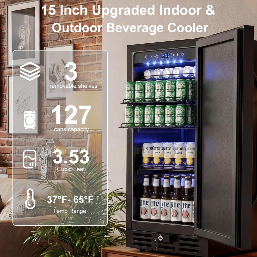 24 Inch Upgraded Dual Zone Wine and Beverage Refrigerator Cooler Jansha Store