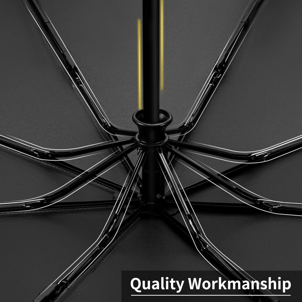 Seniny Windproof Travel Umbrella, Automatic Umbrellas for Rain, Portable & Compact Umbrellas for Backpack, Strong UV for Protection, Folding Small Sun Umbrella for Car, Walking Jansha Store
