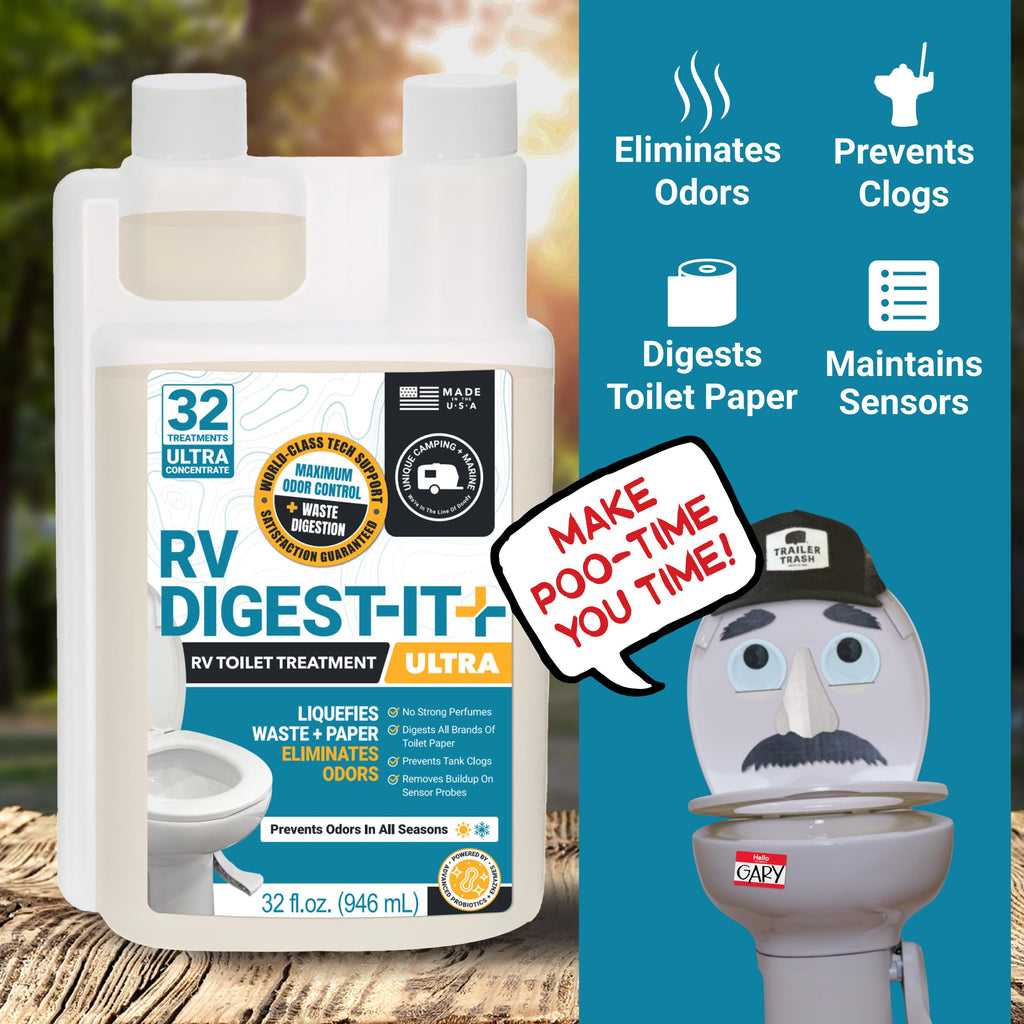 Unique RV Toilet Treatment, RV Digest-It Ultra Liquid, 32 Uses Jansha Store