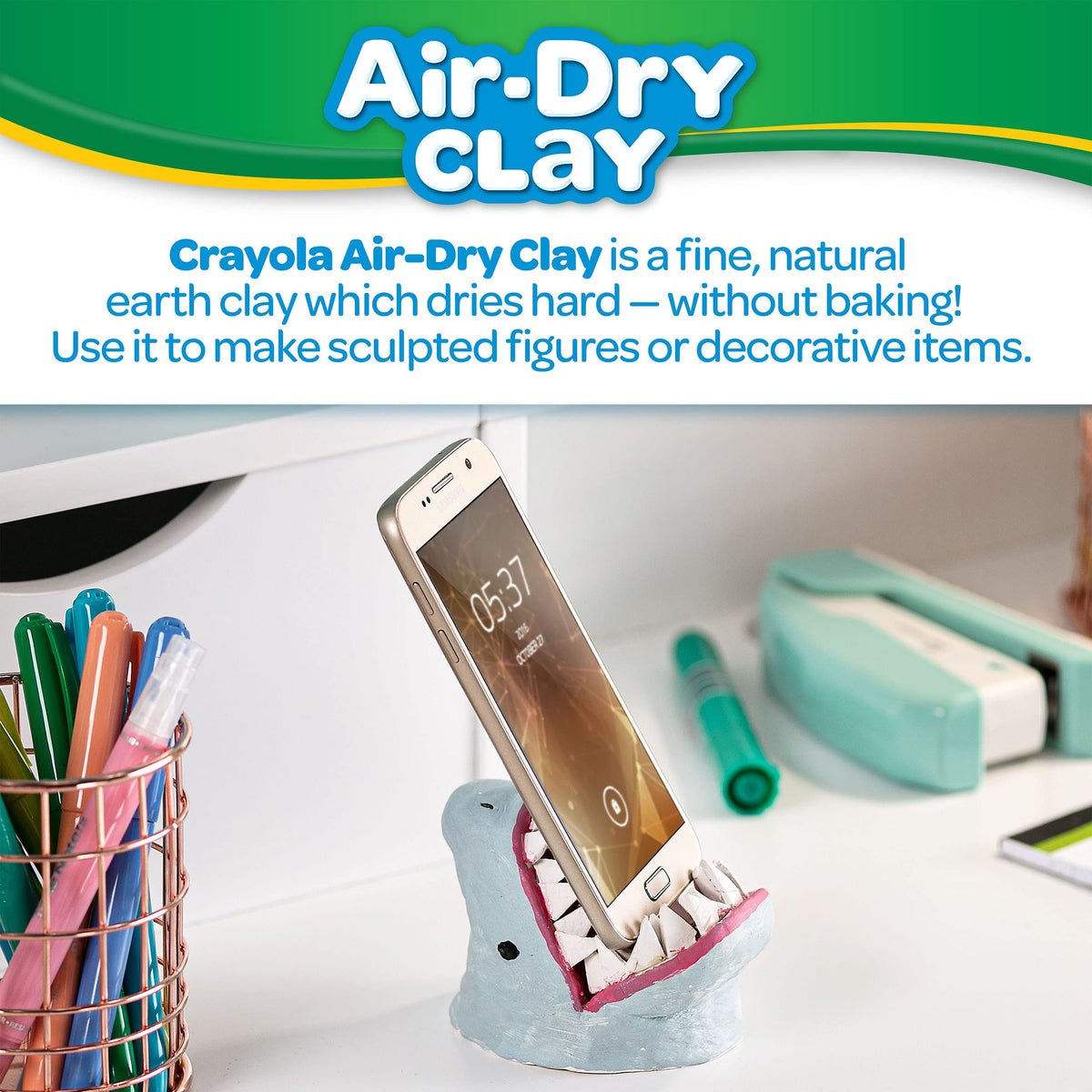 Crayola Air Dry Clay (5lbs), Teacher Supplies, Natural White Modeling Clay for Kids, Sculpting Material, Bulk Craft Supplies for Art Classrooms Jansha Store