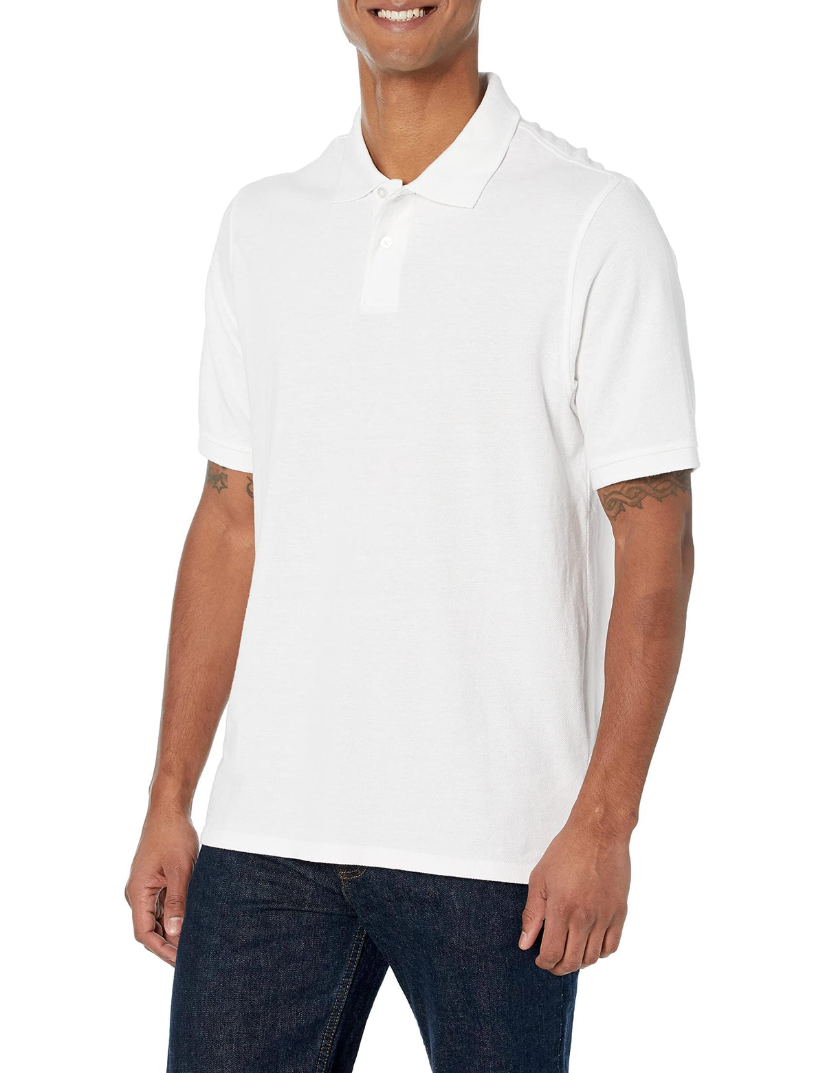 Amazon Essentials Men's Regular-Fit Cotton Pique Polo Shirt Jansha Store
