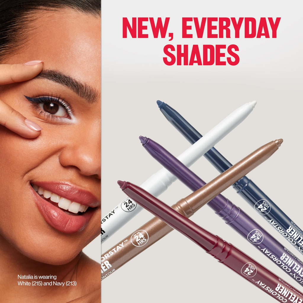 Revlon ColorStay Pencil Waterproof Eyeliner, 201 Black, 2 pack Jansha Store