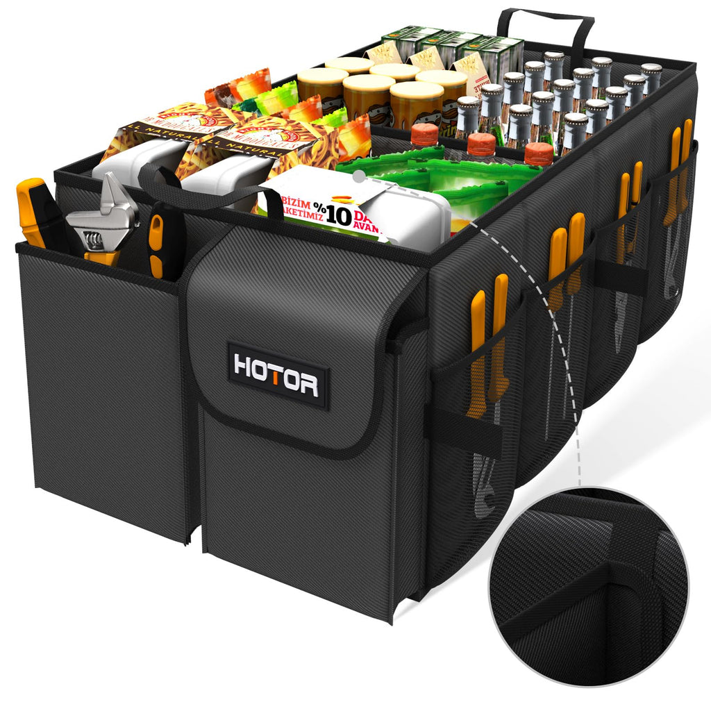 HOTOR Trunk Organizer - Foldable Car Organizer for SUVs & Sedans Storage Jansha Store